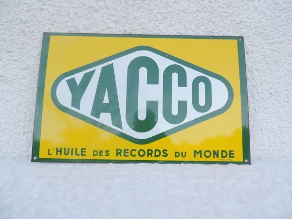 Plaque émaillée Yacco
