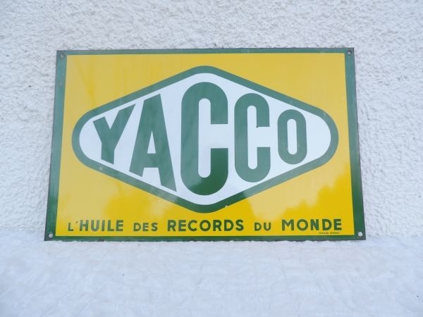 Plaque émaillée Yacco