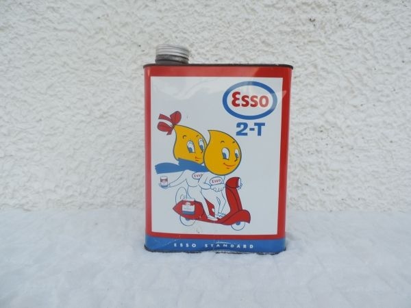 Bidon d'huile ESSO 2 Temps