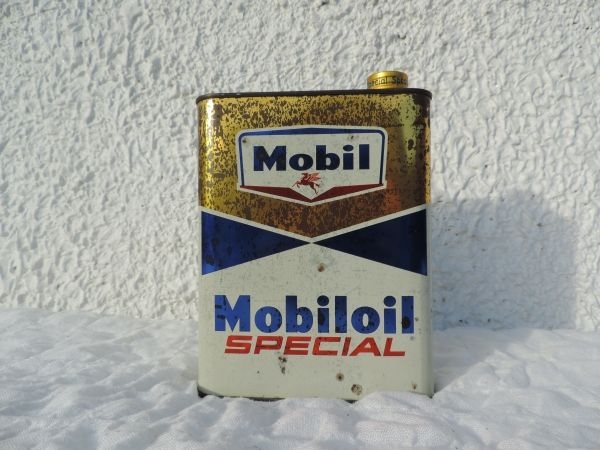 Bidon d'huile Mobiloil