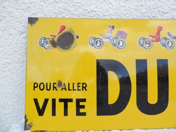 Plaque émaillée DUNLOP