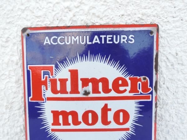 Plaque émaillée Fulmen Moto