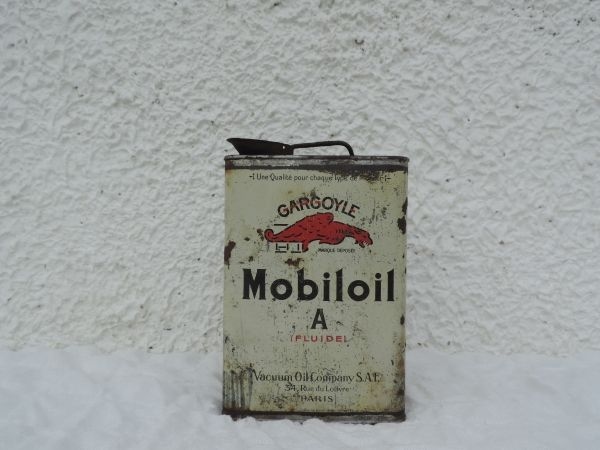 Bidon d'huile Mobiloil
