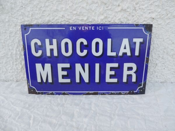 Plaque emaillée CHOCOLAT MEUNIER