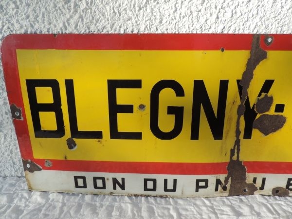 Plaque émaillée de  Signalitique BELGE