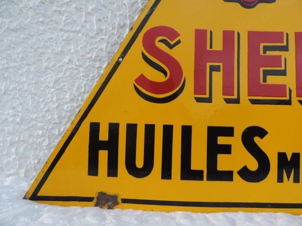Plaque emaillée SHELL