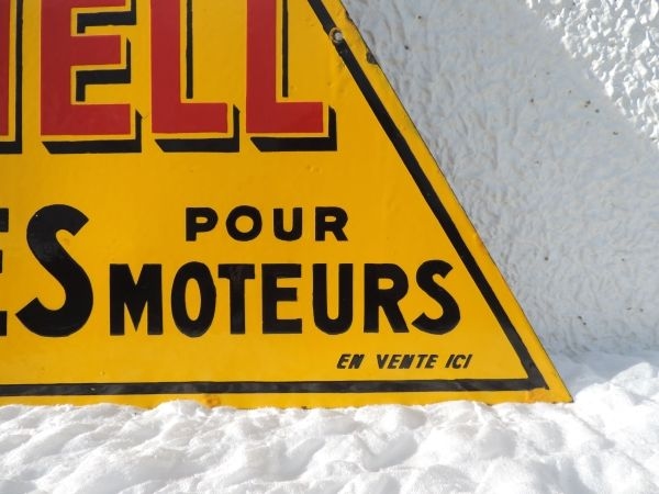Plaque emaillée SHELL