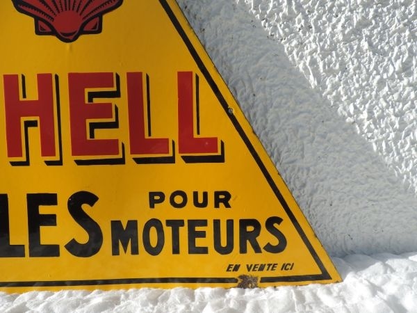 Plaque emaillée SHELL