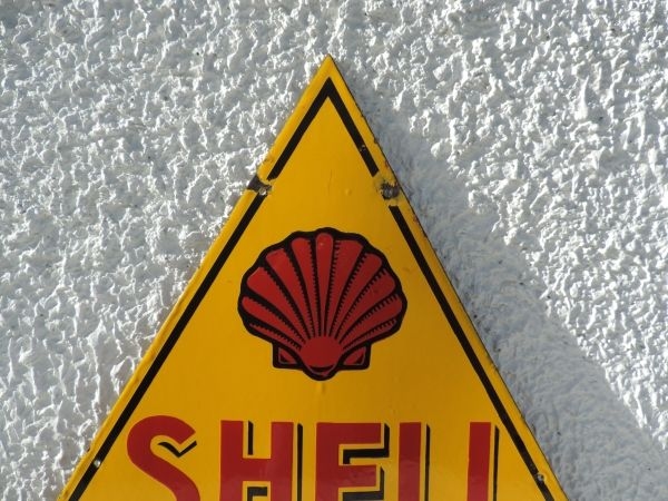 Plaque emaillée SHELL