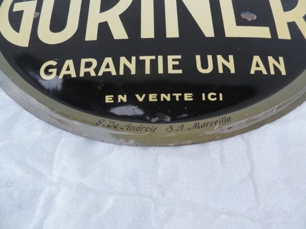 Tôle Publicitaire Bougies GURTNER