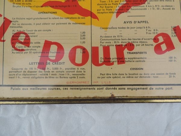 Affiche Huile CHANTECLERC