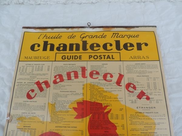 Affiche Huile CHANTECLERC