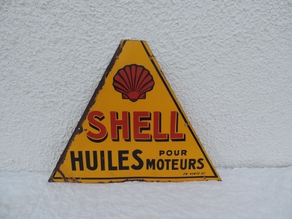 Plaque Emaillée SHELL