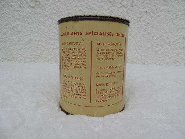 Pot de graisse SHELL