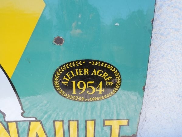 Plaque émaillée RENAULT