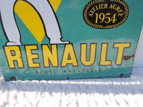 Plaque émaillée RENAULT