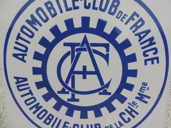 Plaque émaillée AUTOMOBILE CLUB DE FRANCE
