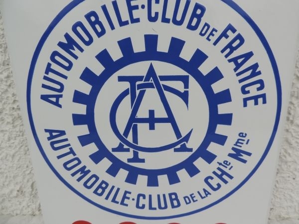 Plaque émaillée AUTOMOBILE CLUB DE FRANCE