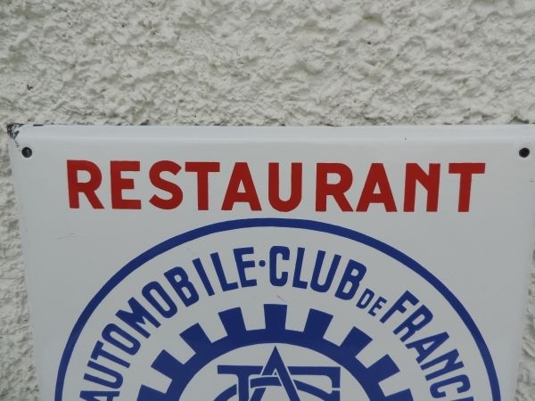 Plaque émaillée AUTOMOBILE CLUB DE FRANCE