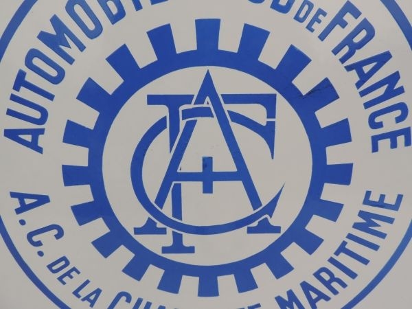 Plaque émaillée AUTOMOBILE CLUB DE FRANCE