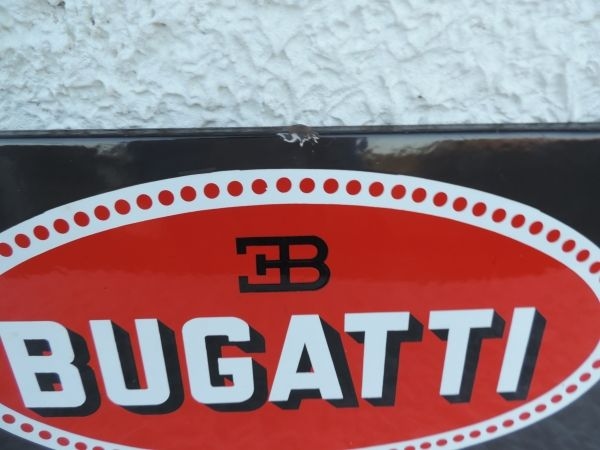 Plaque émaillée BUGATTI