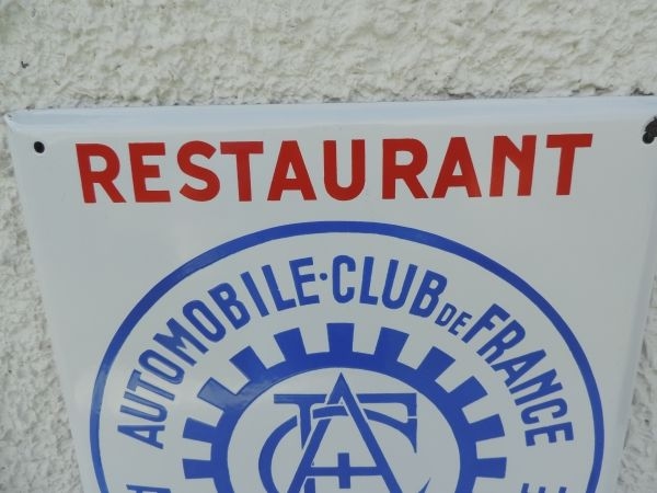 Plaque émaillée A C de FRANCE