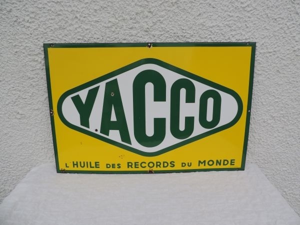 Plaque émaillée YACCO
