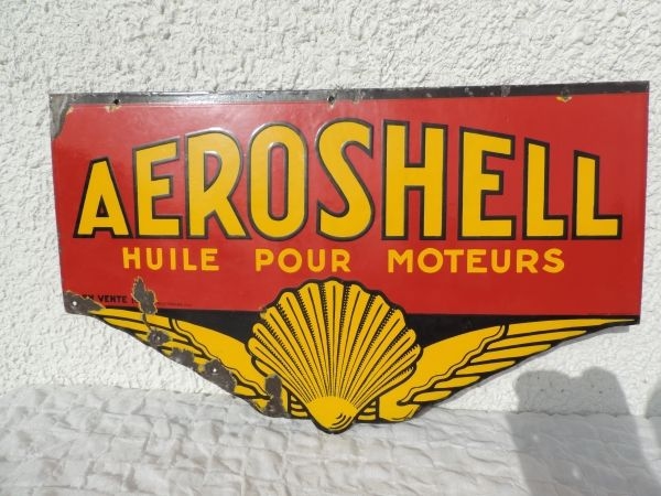 Plaque émaillée AEROSHELL