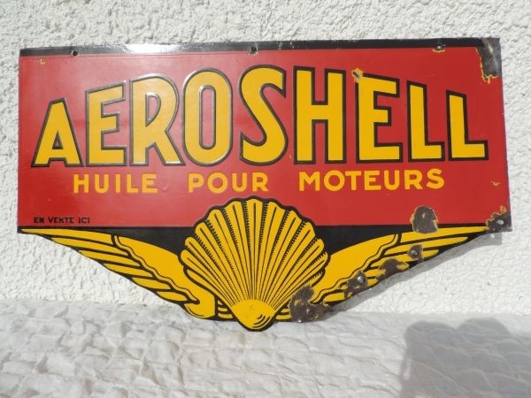 Plaque émaillée AEROSHELL