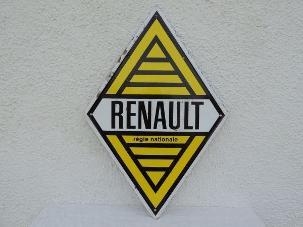 Plaque émaillée RENAULT
