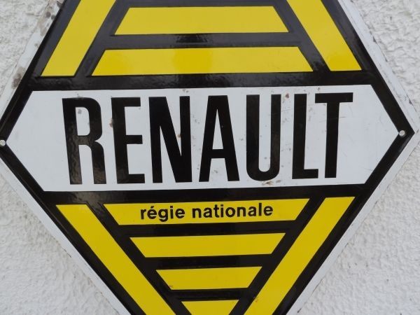 Plaque émaillée RENAULT