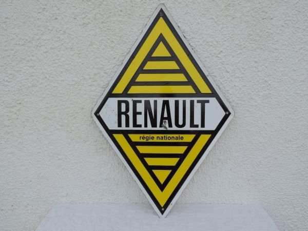 Plaque émaillée RENAULT