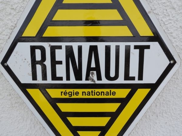 Plaque émaillée RENAULT