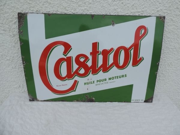 Plaque émaillée CASTROL