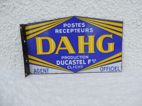 Plaque émaillée DAHG