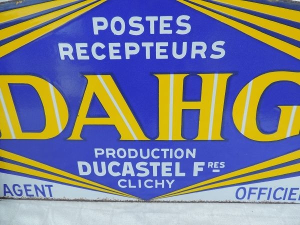 Plaque émaillée DAHG