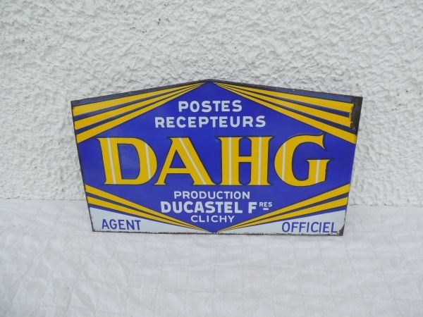 Plaque émaillée DAHG