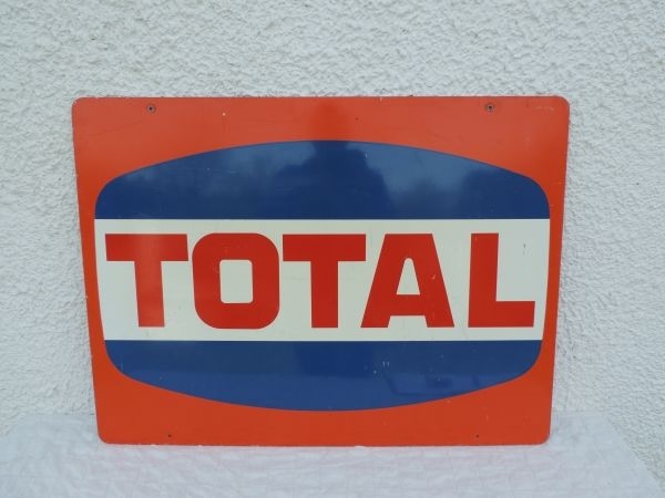 Tole publicitaire TOTAL