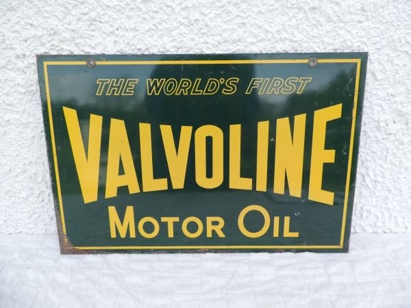 Tole publicitaire VALVOLINE