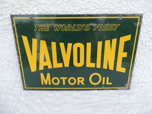 Tole publicitaire VALVOLINE