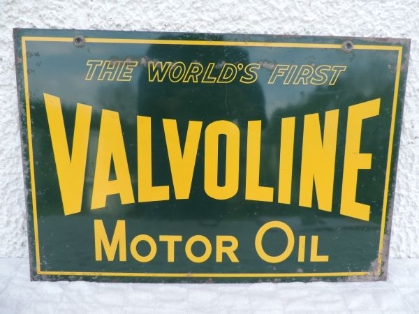 Tole publicitaire VALVOLINE