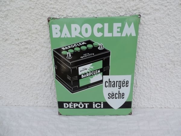 Plaque émaillée BAROCLEM