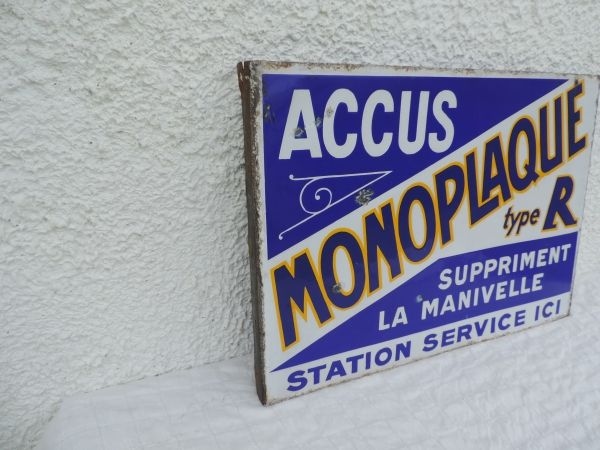Plaque émaillée MONOPLAQUE