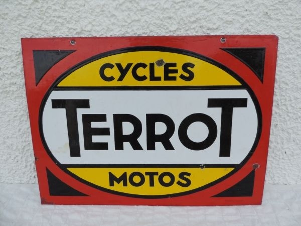 Plaque émaillée TERROT