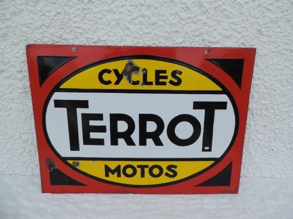 Plaque émaillée TERROT