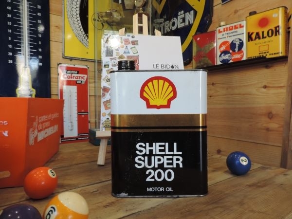 Bidon d'huile Shell