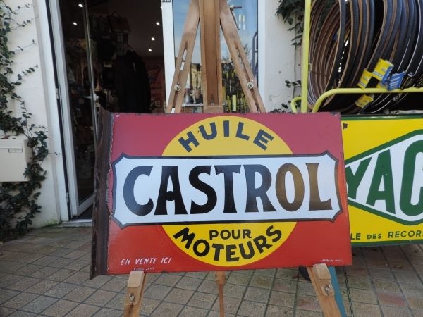 Plaque émaillée Castrol