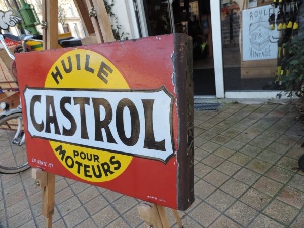 Plaque émaillée Castrol