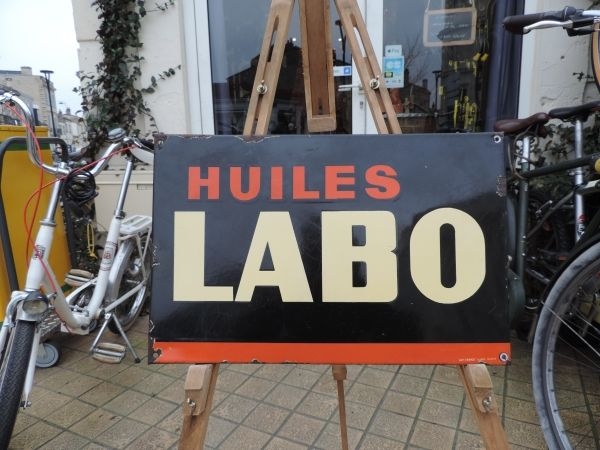 Plaque émaillée Labo