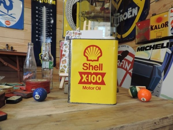 Bidon d'huile Shell